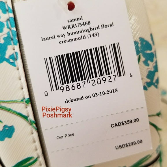 🌹HP Kate Spade Sammi Hummingbird Floral Backpack - Picture 7 of 8